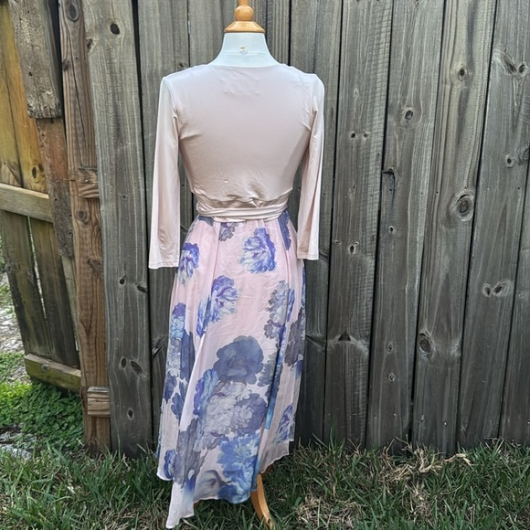 Lux by Seraphine ‘Patrice’ Wrap Maternity & Nursing Midi Dress, size 6 - Picture 8 of 9